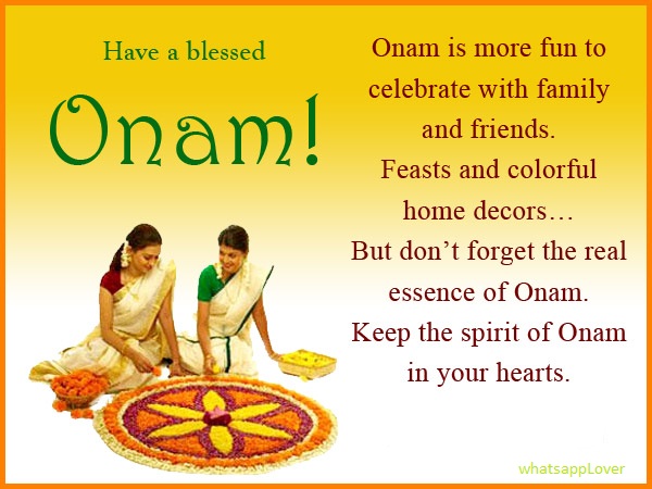 Happy Onam Whatsapp Status & Messages